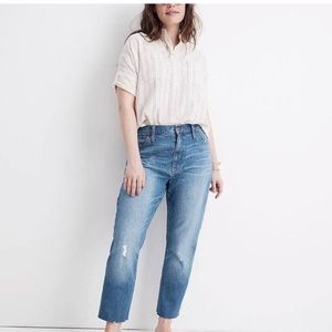 Madewell High Rise Slim Crop Boyjean 23